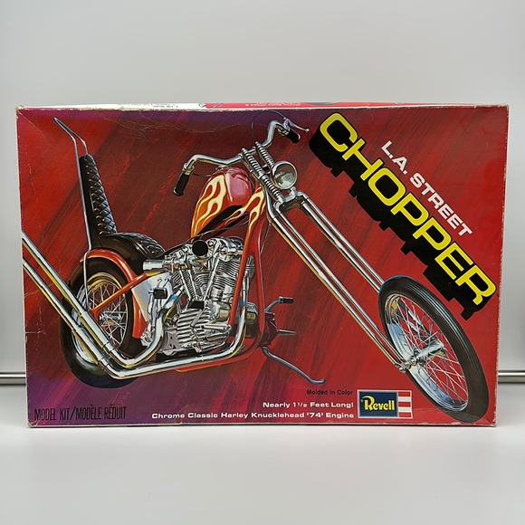 L.A. Street Chopper Revell Vintage Motorcycle Model Kit - Picture 1 of 7
